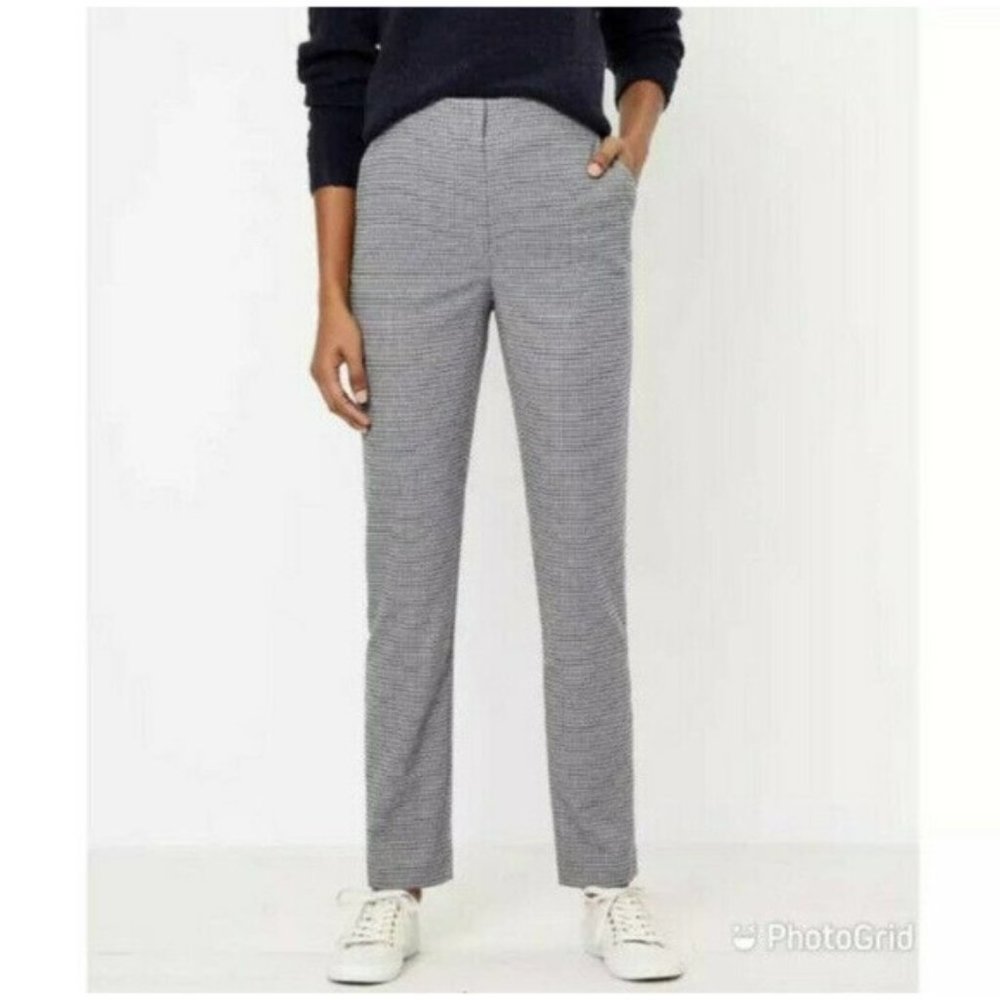 NWT LOFT Slim Pants In Check